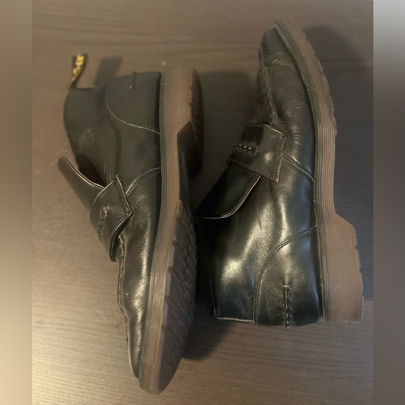 Dr. Martens Black Leather Slip-On Loafers - Picture 2 of 6